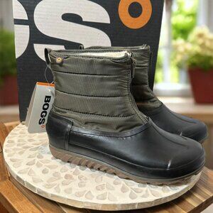 BOGS Classic Casual Winter Zip Women’s Waterproof Ankle Boot Olive/Black Size  9